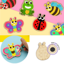 유아 만들기키트 곤충만들기 나무집게 마그네틱 DIY 4세트 단체용 봄만들기 초등 집콕놀이 유아 미술 어린이집 유치원 단체 미술 우드공예 숲체험 KIT