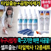 타일박사 줄눈 코팅제 12종세트 욕실 벽 바닥 타일 리폼 줄눈보수 셀프시공 곰팡이제거 젤
