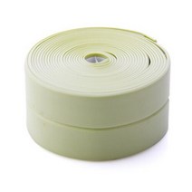욕실난방기 방수 씰링 테이프 욕실 주방 스트립 샤워 싱크 목욕 씰러 PVC 자기 접착제 실란트 벽 스티커 3., 04 green_01 38mm_01 3.2M