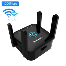 PIXLINK LV-AC24 무선 5G 2.4Ghz 와이파이 리피터 익스텐더 1200Mbps 증폭기 802.11N 장거리 AP 신호 부스터, CHINA_영국 플러그 | 블랙 2.4G 5G 1200