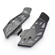 오토바이 전기 스쿠터 전동 바이크 출퇴근 Mavericks 자동차uqi + u + b u1d Mai Ling 수정 된 물 전송 인쇄 깨진 탄소 앞 페달레트로 발판 증가, 탄소 섬유 패턴