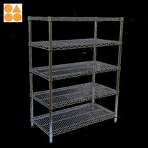 물류 선반 창고 철제 스텐 조립식 랙 적재대 자재 렉, 실버 볼드 609*355*1200*4단 풀리