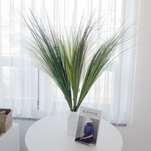대형 인테리어 갈대 조화 가지 그린 팜파스 그라스 100cm 130cm, 대형 빈티지그린 130cm