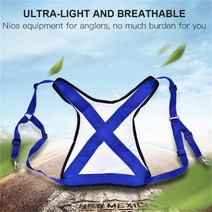 전문 스탠드 업 파이팅 벨트 어깨 백 하네스 큰 물고기 바다 액세서리 허리 보호, 01 Blue