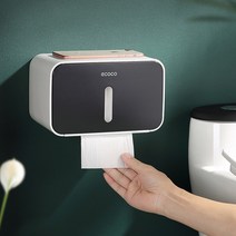 시우리빙 미니멀 원버튼 방수 휴지케이스, 미니멀 방수휴지케이스/블랙