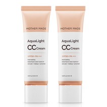 마더메이드 아쿠아라이트 CC크림 SPF50+ PA+++ 내추럴베이지(21호~23호) 미백 주름개선 기능성 씨씨크림, 내추럴베이지 (21호~23호), 2개
