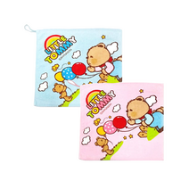송월타월 송월 뽀로로 카카오톡 동물 캐릭터 어린이집 고리수건 핸드타월, 1장, 선택34) 리틀토미 풍선 고리타올_블루