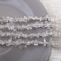 [5599-04]원석칩스 소 (4월탄생석/크리스탈) 백수정 1줄(약80cm)