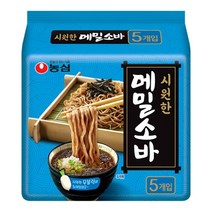 농심 메밀소바면 5입 (127Gx5입), 옵션1 - 기본포장 (박스or비닐포장) (+0원)
