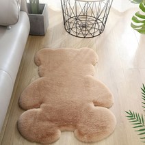 동그란 특이한 곰돌이 러그 여자아이 유아 방 침대밑