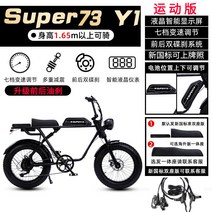 SUPER73 전기 자전거 전동 펫바이크 자토바이 S1 Y1 RX, Y1 스포츠 레플리카, 48V