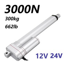 리니어 엑츄에이터 전동 실린더 DC 12V 24V 3000N 전기 선형 액추에이터 모터 이동 거리 스트로크 50mm 100mm 150mm 200mm 250mm 48W 4A, [02] 100mm Stroke lgth, [01] 12V 2000N