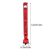 스쿠버스풀 스쿠버smb 다이빙스풀 휴대용 표면 마커 부표 소시지 신호 튜브 타입 12 SMB 스쿠버 자동 밀봉 빠른 낙담함 독특한 디자인, 중국, 유형 1