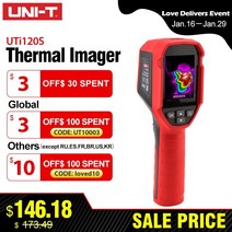 열화상 카메라 uni-t uti120s 10800 픽셀 적외선 디지털 온도계, 없음, 한개옵션0