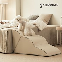 퍼핑 강아지계단 침대 스텝 논슬립 멀티 펫 슬라이드, 멀티펫스텝 라이트그레이