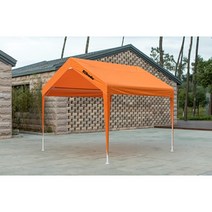 천막창고 가제보 코스트코 행사 그늘막 대형 야외 간이 지붕 주차 차고, 오렌지 3x3