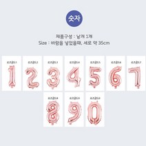 생일 이벤트 장식소품 숫자 알파벳 은박풍선 골즈로드, 알파벳은박풍선(소)로즈골드A