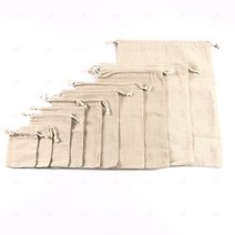 다용도 무지 린넨 주머니 스트링 파우치 10종모음 G형