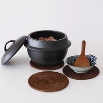 오반자이 핸드메이드 라탄 냄비받침 빈티지느낌 귀여운냄비받침 북유럽냄비받침