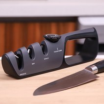 심플리앤 논슬립 2 in 1 두께조절 칼갈이 가위갈이, 그레이