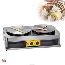 붕어빵기계 새로운 디자인 더블 플레이트 상업 전기 크레페 메이커 팬케이크 와플 프라이팬 베이커리 오븐, 01 110V