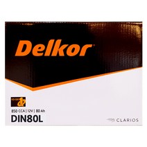 델코 DIN80L 자동차 배터리 차량용 밧데리 최신 새제품 정품, 공구X+동일용량반납