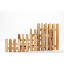 아이우드랩 정원 화단 베란다 나무 조립식 울타리 펜스 소품 장식 국내제작 20cm 30cm 40cm 50cm, 투명오일마감, 소형