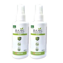 일양약품 모기기피제 모스가드 벅스넷프로(그린티향) 100ml, 2개