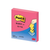 포스트잇 슈퍼스티키 팝업 리필 90매입, 딥핑크, 3개