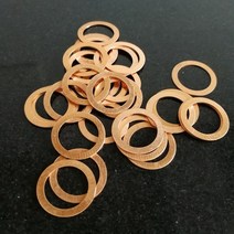 고무오링 패킹 실리콘 오링 고무링 구리 플랫 와셔 7*10*0.1 씰 개스킷 내경 7mm 씰링 링 얇은 시트 T3 레, 한개옵션0