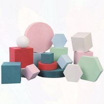 촬영용 전시대 디스플레이 작품 박스 받침대 소품, 블랙화이트구체7CM및5CM0x0cm