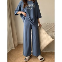 여니제이BONJOUR데일리 상하의세트 통바지세트 빅사이즈 오버핏 5color