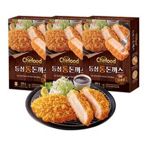 롯데푸드 쉐푸드 등심 통 돈까스 300g 3봉 Chefood 김우빈 돈까스
