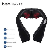 무릎온열기 손목 팔꿈치 온열 밴드 온 찜질기 무선 breo 지압 넥 앰프 back massager with heat 3d deep kneading pain relief for, 예를 들어 4