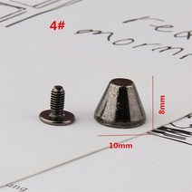 리벳제거 총 블랙 총알 스파이크 리벳 가죽 펑크 스터드 및 옷 가시 패치