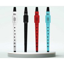 전자 관악기 포켓 색소폰 디지털 리코더 피리 연습용, 화이트 고급형