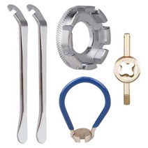 자전거 자전거 수리 도구 키트 스포크 렌치 레버 제거 MTB 세트, 세트 1, 금속