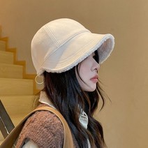 동그리양털버킷캡모자