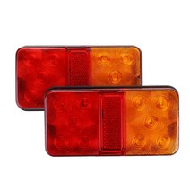 턴시그널 트럭 화물차 램프 트레일러 컨테이너 2색 차폭등 LED 방수되는 2pcs 대, 2개, 12v