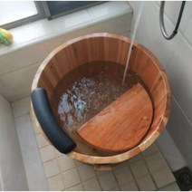 편백나무반신욕기 간이욕조 반신욕기 이동식 가정용 히노끼 욕조, L