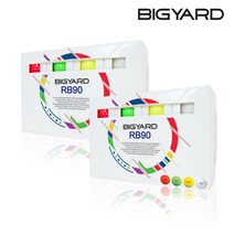 2세트 빅야드 RB90 2피스 초고반발 크리스탈 골프공 골프볼, 옐로우 24알