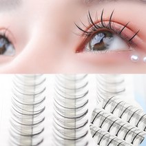 가민 속눈썹 연장 가닥속눈썹 붙이기 언더래쉬 인조 부분 셀프, C형_8mm