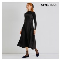 비지트인뉴욕 플리티드 스커트 포인트 뷔스티에 원피스(SYBOPH5)