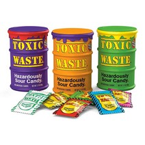Toxic Waste 톡식 웨이스트 6종 핵 울트라 가장 신맛 사우어 캔티 사탕 48g 3팩