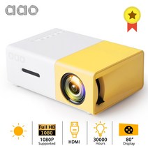 신제품 미니 빔 프로젝터 고성능 AS 2019 새로운 휴대용 미니 프로젝터 hdmi LED 비디오 YG-300 프로젝터 홈 시어터 비머 hdmi 프로젝터, 02 US Plug