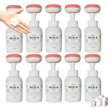 깨끗한손 플라워 버블 핸드워시 꽃모양 손세정제 거품 본품10개 각 300ml IN BIO, 라임향 10개