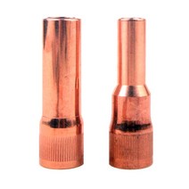 Co2노즐 500A 현대 타입 2단 3단 노즐 모음 택1 19mm 세경 용접 용접노즐 2단노즐 3단노즐 현대노즐 좁아지는 내경 12mm 내경 16mm 용접 co2 토치 노즐, Co2 500A 현대2단노즐