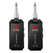 어쿠스틱앰프 기타 소형 휴대용 M-VAVE WP-5G 무선 5.8G 기타 시스템 충전식 오디오 송신기 수신기 ISM 밴