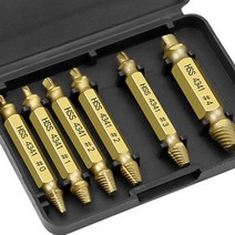 빠가난나사 볼트 리무버 뭉개진 야마난나사 마모나사제거 드릴비트 야마풀기, 1세트