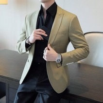 남성용 브랜드 의류 정장 재킷 세련된 슬림핏 블레이저 웨딩 파티 드레스 코트 사계절 적합 빅 사이즈